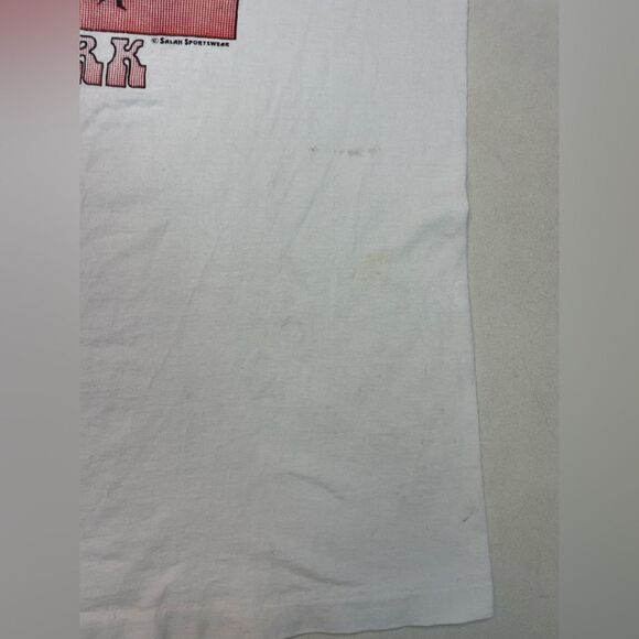 VINTAGE Harlem New York NYC Graphic T-shirt Men XL White 90s Single Stitch - Picture 4 of 11